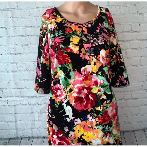 Pink Blush Multicolor Floral cute dress size M - Picture 2 of 11